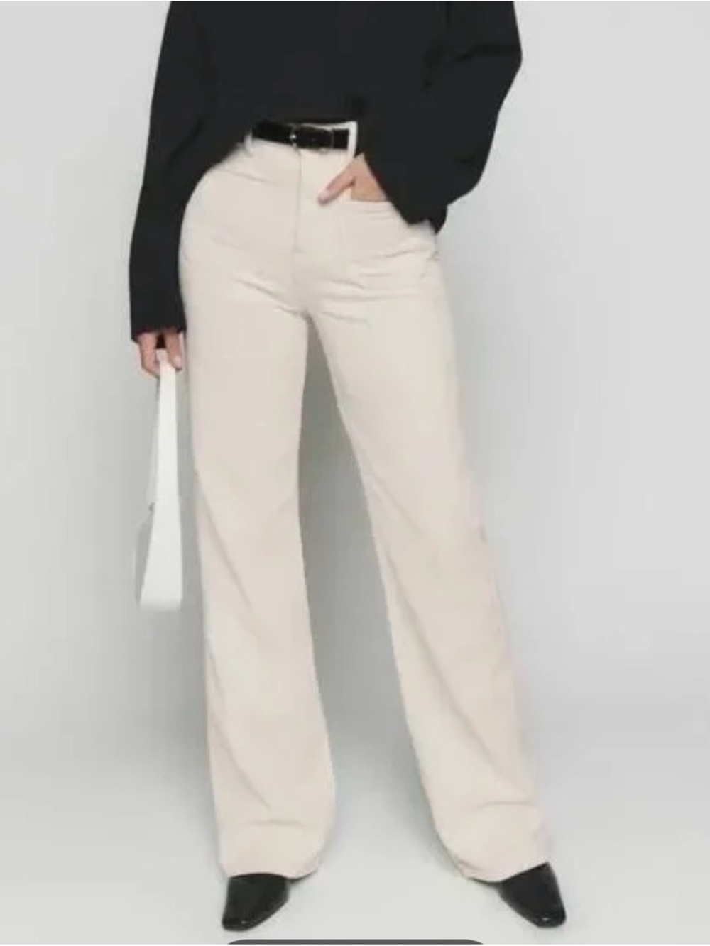 Reformation Jeans Corduroy Pants - Cream